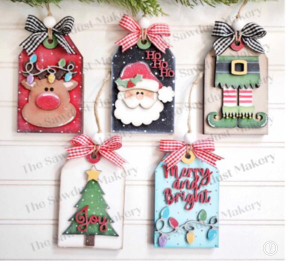 Holiday Tag Ornament Set