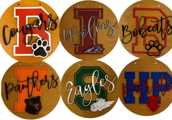 12” CUSTOM School Spirit Sign