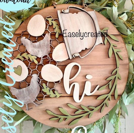 Chicken Insert for the 12” HI Sign