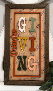 Thanksgiving Framed Sign