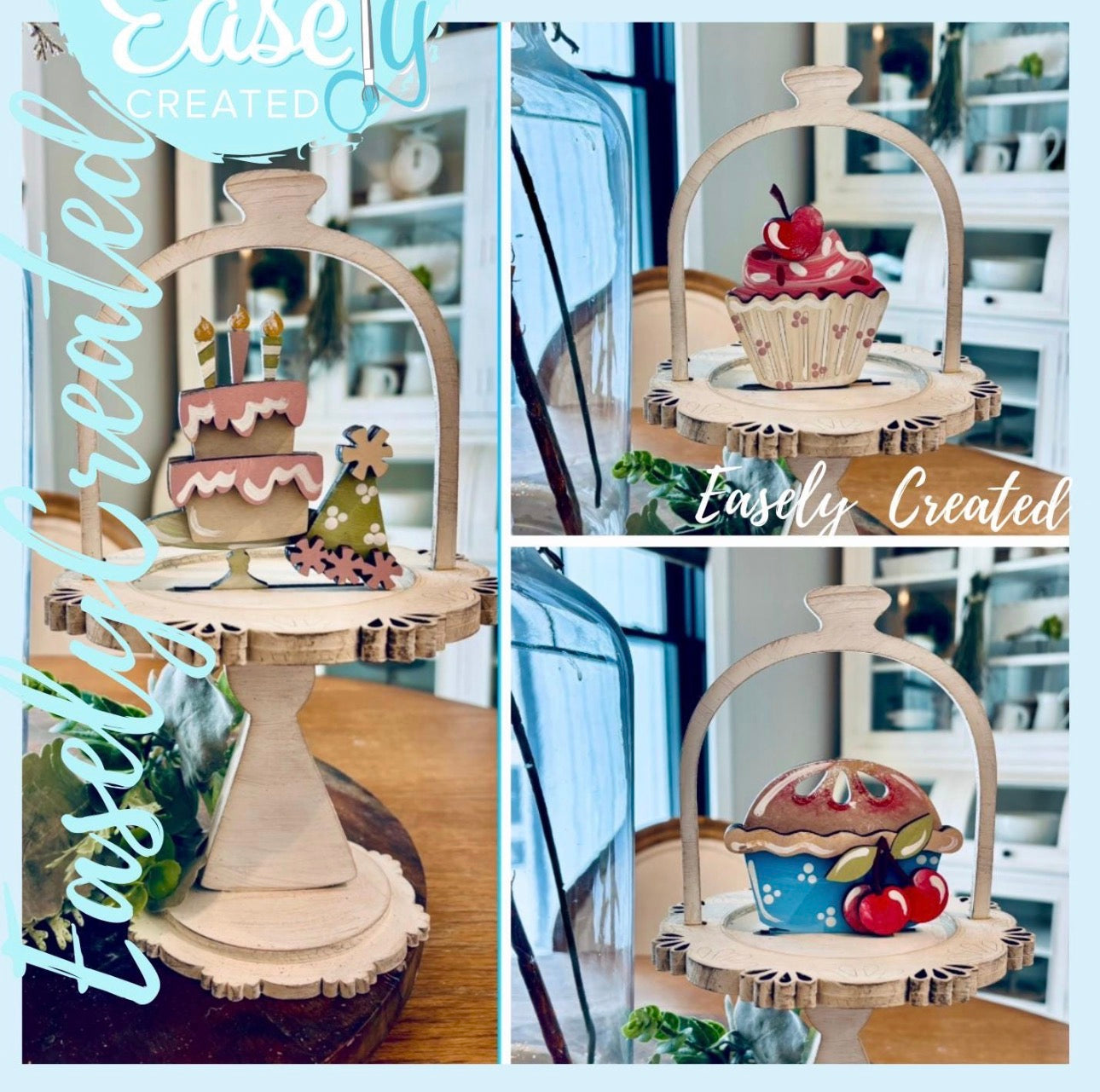 Mini Cake Stand with Happy Birthday Bundle