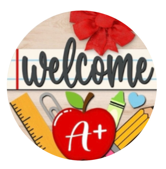 12” Welcome A+ Door Hanger