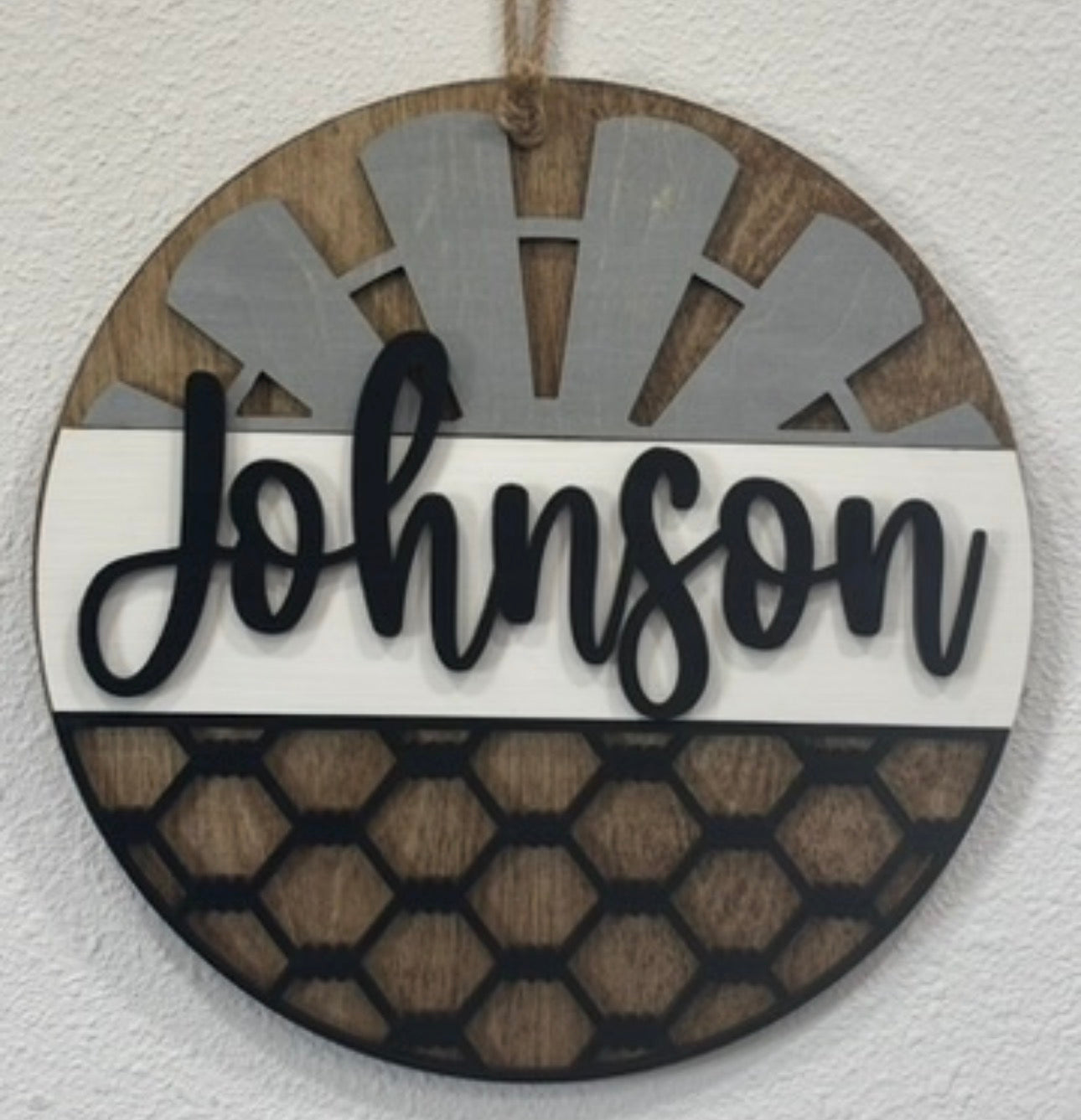 12” Personalized Farmhouse Home Sign