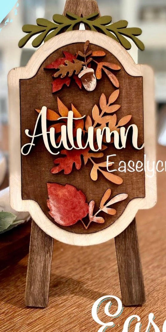 Autumn Interchangeable Insert for the Tabletop Easel