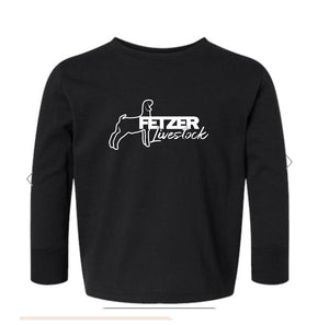 Fetzer Livestock - Rabbit Skins - Toddler Cotton Jersey Long Sleeve Tee - 3311