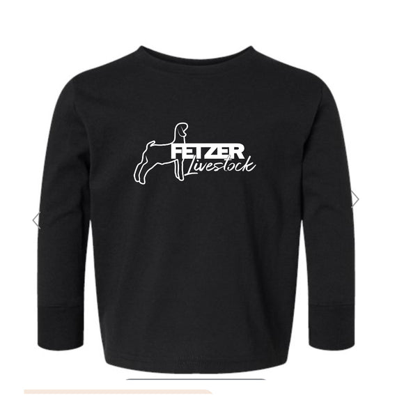 Fetzer Livestock - Rabbit Skins - Toddler Cotton Jersey Long Sleeve Tee - 3311