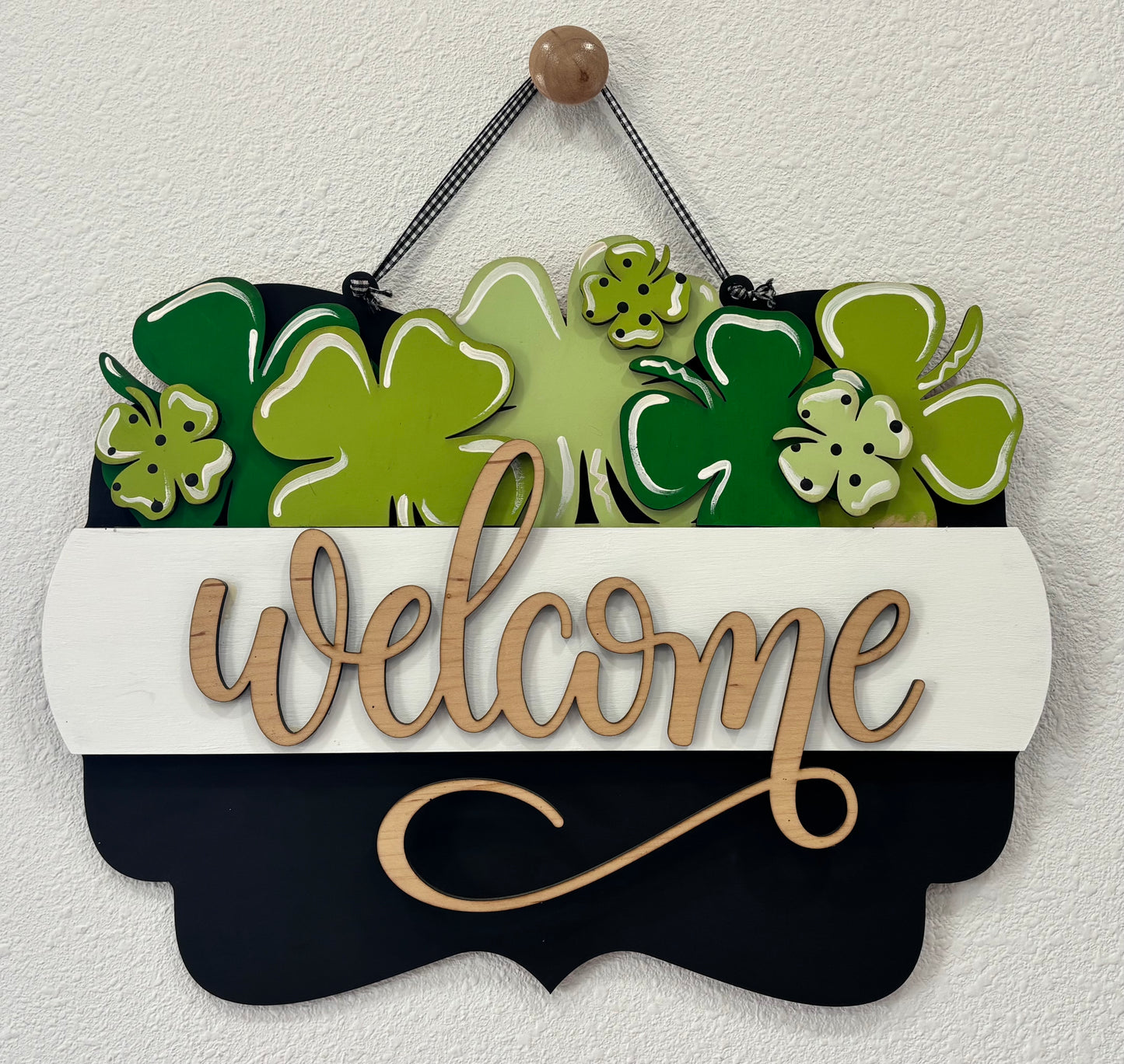 St. Patrick’s Day Insert for Scalloped Interchangeable Sign
