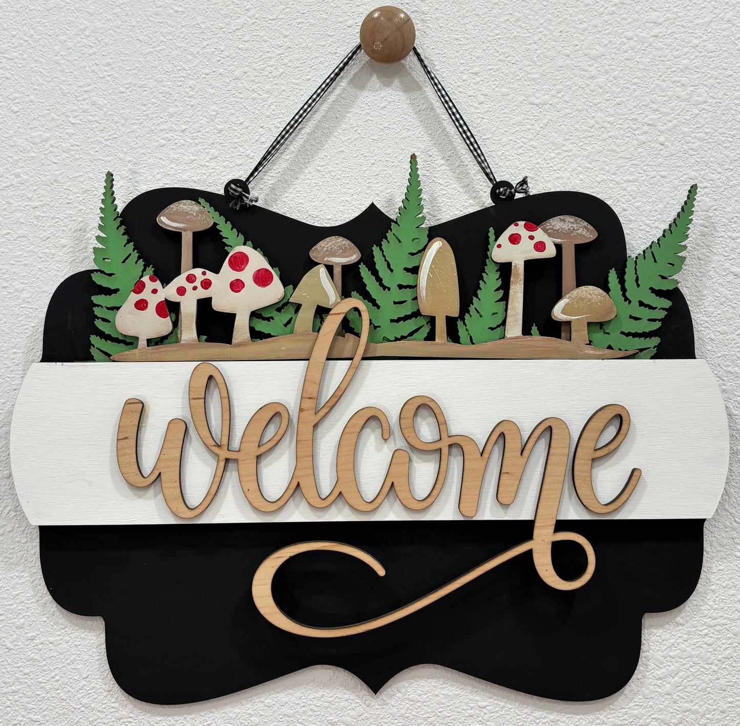 Mushroom Insert for Scalloped Interchangeable Sign