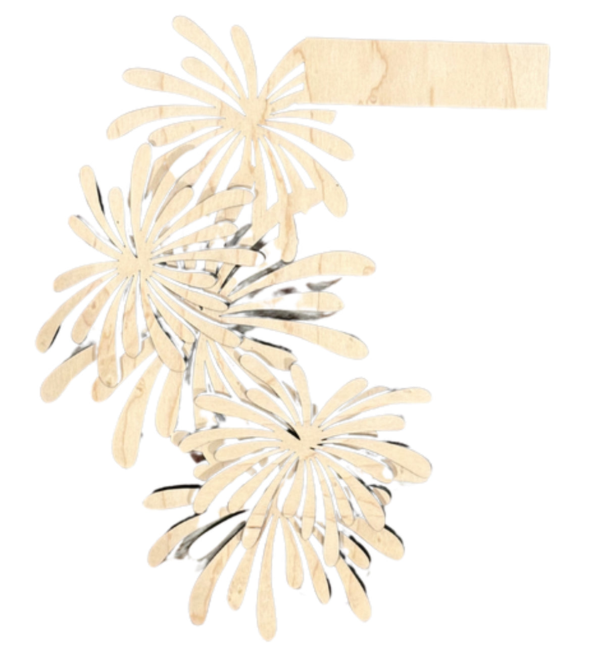 4th of July Fireworks Insert ONLY for the 12” HI Sign