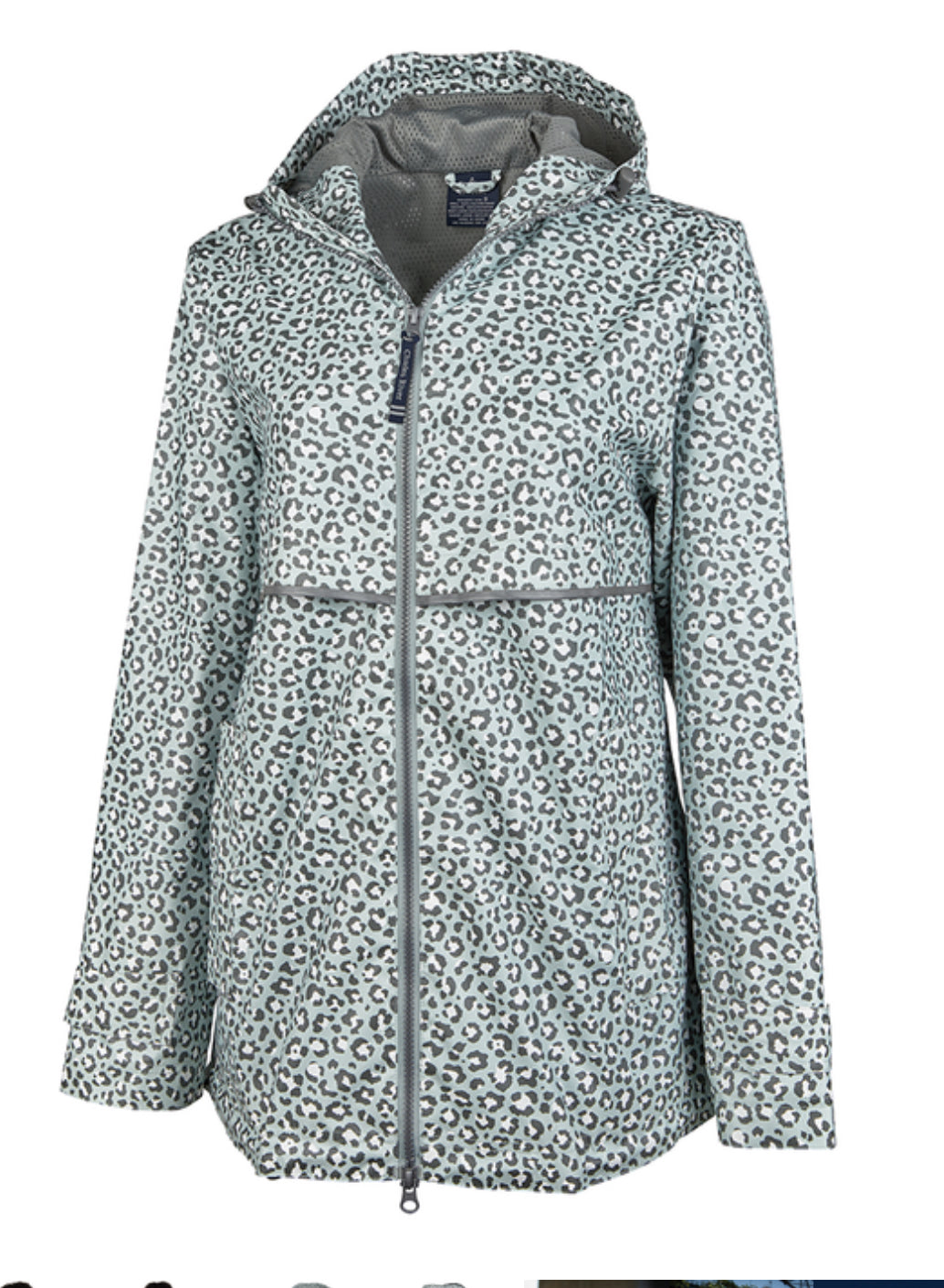 Fetzer Livestock- Charles River Women's Animal Print New Englander Rain Jacket E198794