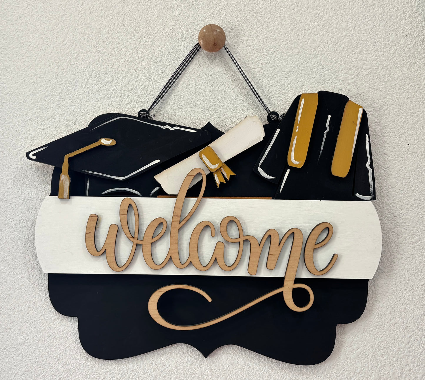 Graduation Insert for Scalloped Interchangeable Sign