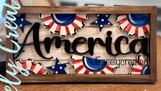 America Insert for the Framed Sign
