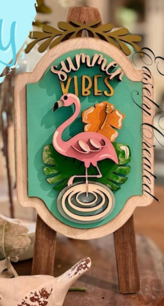 “Summer Vibes” Interchangeable Insert for the Tabletop Easel