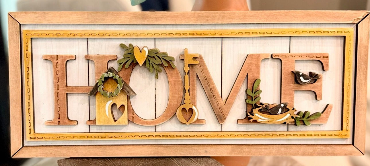 Framed Home Sign