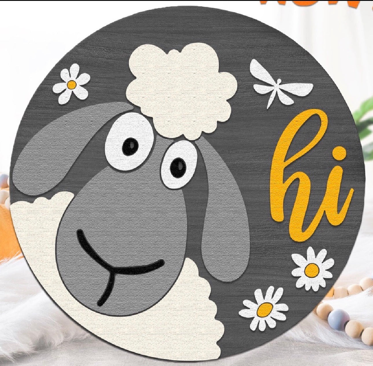 Hi Lamb Sign (4H Craft Day Only)