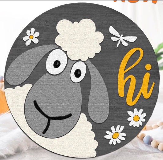 Hi Lamb Sign (4H Craft Day Only)
