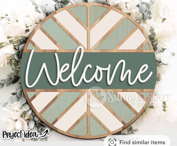 12” Welcome Sign