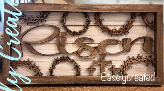 Risen Insert for the Framed Sign