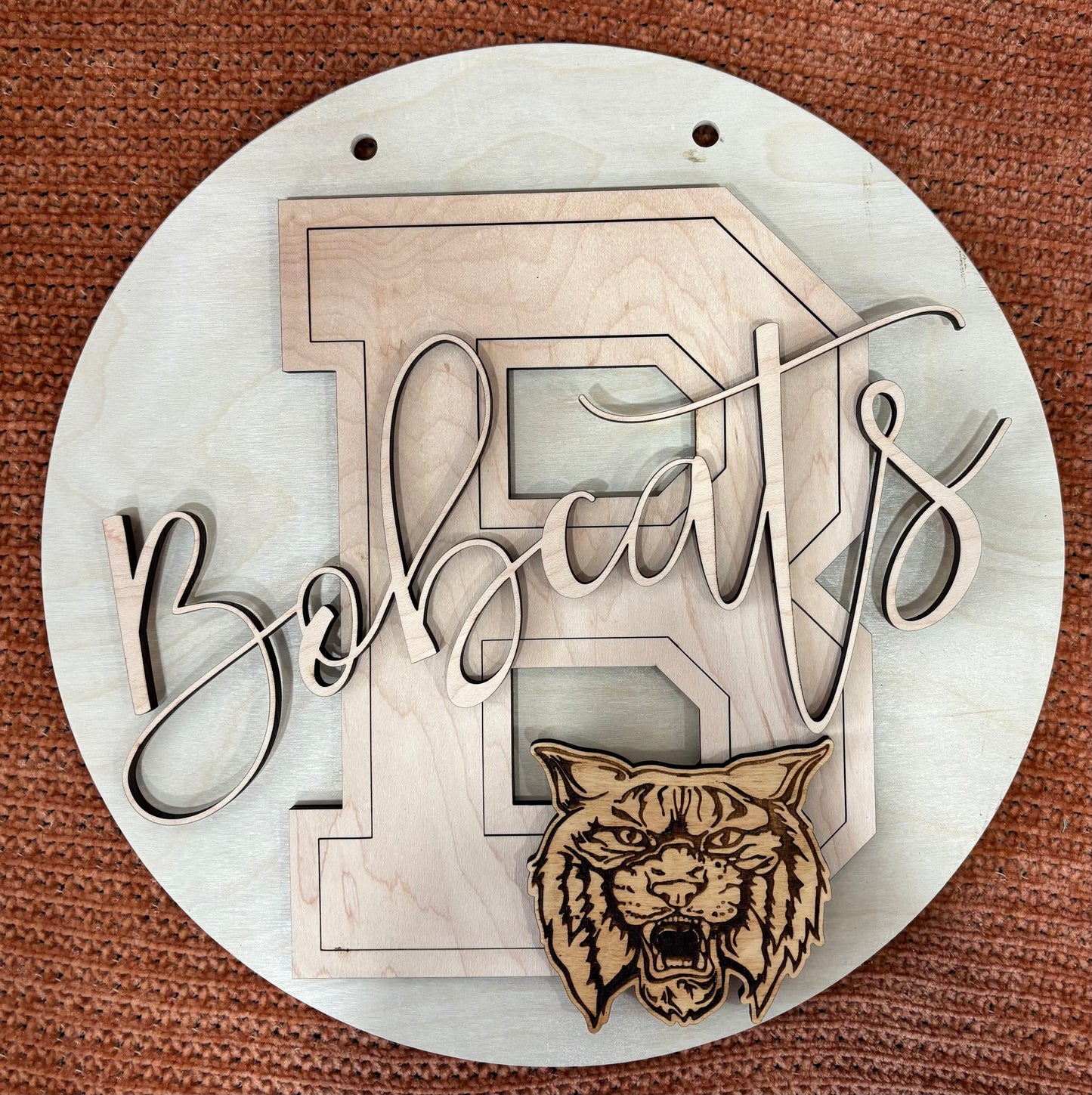 12” Bethune Bobcats School Spirit Sign