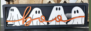 Chunky Layered Boo Shelf Sitter