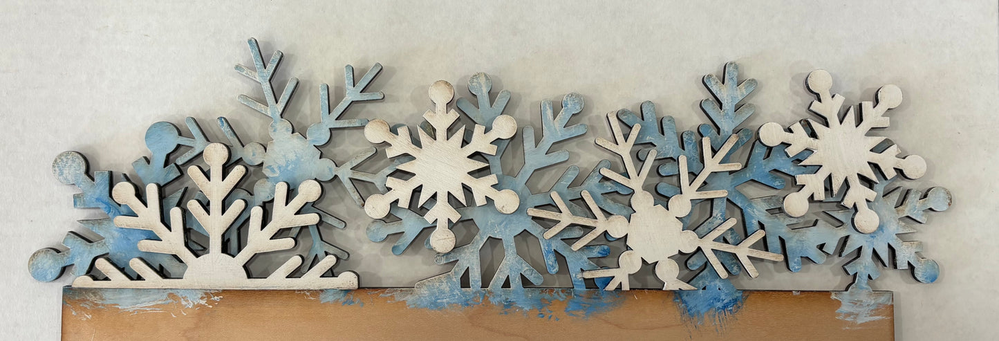 Snowflake Insert for Scalloped Interchangeable Sign -BMCN