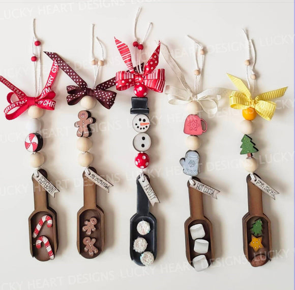Holiday Scoop Dangles