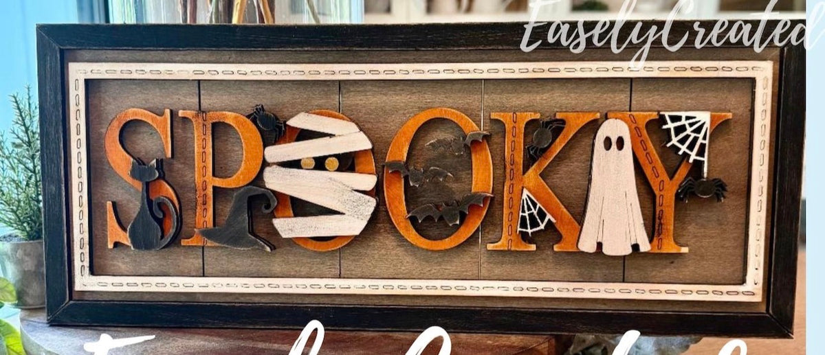 Spooky Framed Sign