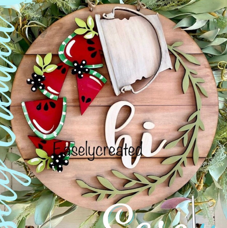 Watermelon Insert for the 12” HI Sign