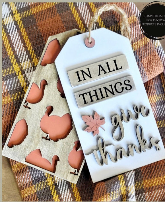 Give Thanks Hanging Tags