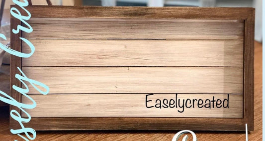 Interchangeable Framed Sign Base Piece