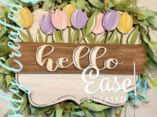 Tulip Insert for Scalloped Interchangeable Sign