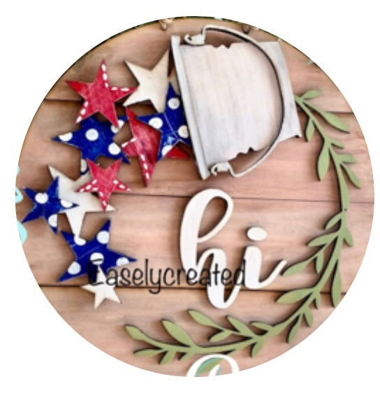 Patriotic Stars Insert ONLY for the 12” HI Sign