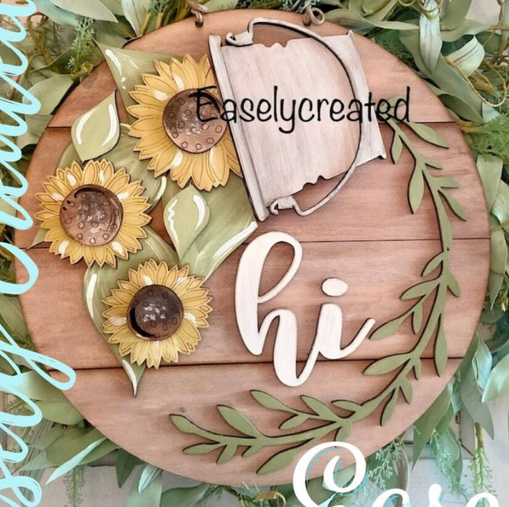 Sunflower Insert for the 12” HI Sign