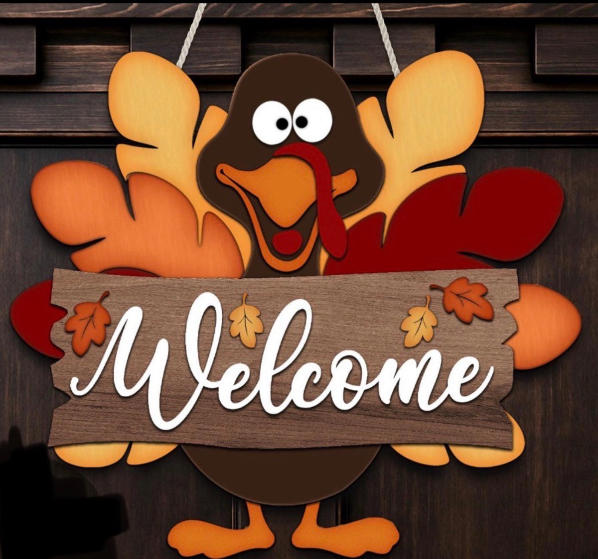 12” Turkey Hanging Sign