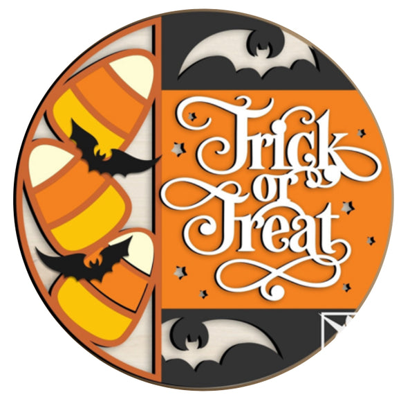 12” Trick or Treat Sign