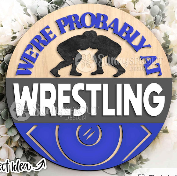12” Wrestling Sign