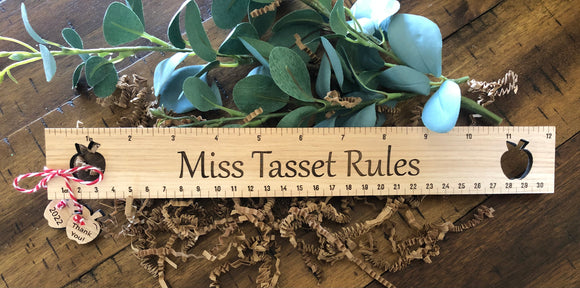 Personalized Wooden Ruler
