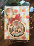 Teacher Car Charms / Bag and Gift Tags / Ornament