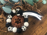 Pawprint Wristlet Keychain with choice of design