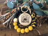 Sunflower Wristlet Keychain