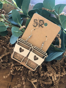 Coffee Love Dangle Earrings